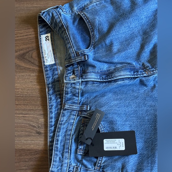 rag & bone women Lori mid-rise wide leg Blue Jeans - Picture 4 of 10